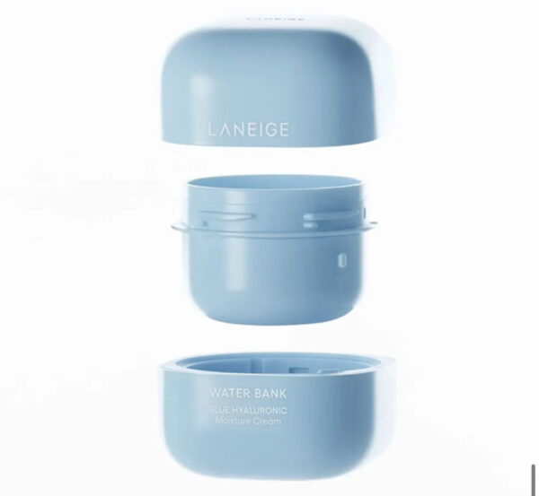 (1+1)Laneige Water Bank Blue Hyaluronic Cream Moisturizer (45+45 ml) Set (90 ml) - Image 3