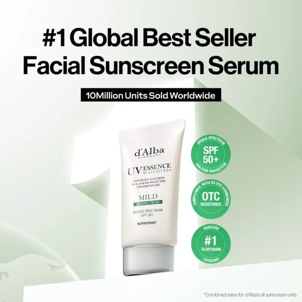 d'Alba Waterfull Mild Sunscreen SPF50+ - Image 2