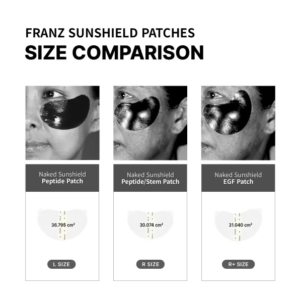 Franz NAKED SunShield Peptide Patch (L Size, 5 Pairs) - Image 3