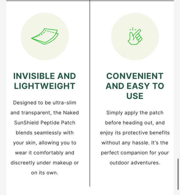 Franz NAKED SunShield Peptide Patch (L Size, 5 Pairs) - Image 4